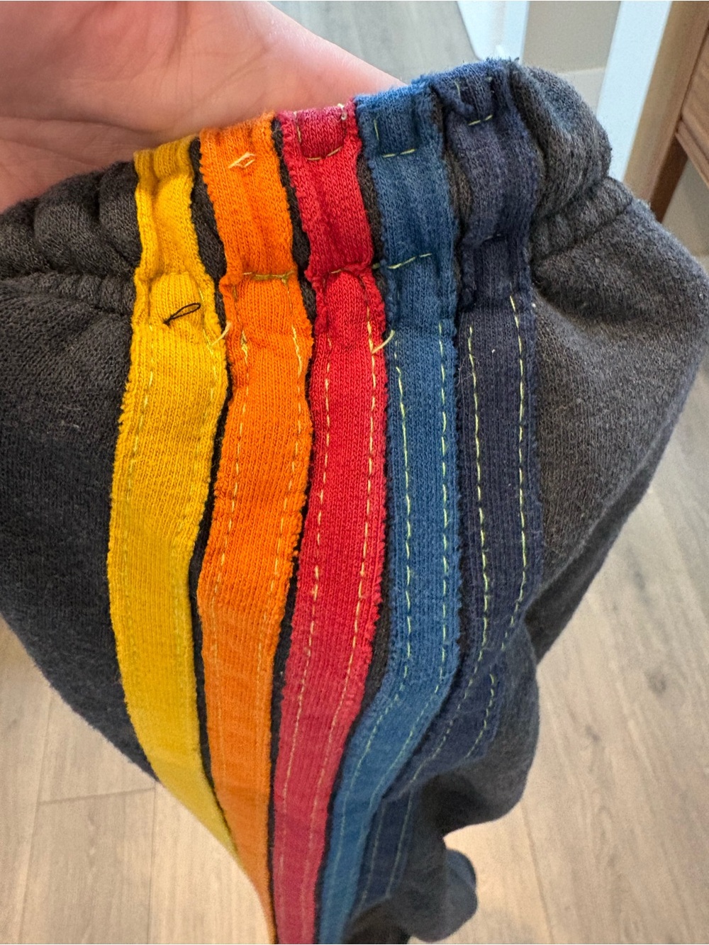 Aviator Nation rainbow 5 Stripe Sweats Size XS - Picture 3 of 5